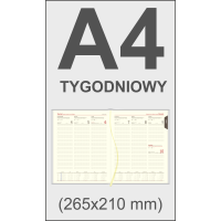 A4 tygodniowy 144 str.