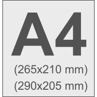 A4 (265x210 / 290x205 mm)